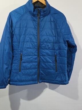 L.L. Bean Quilted Puffer Jacket in Royal Blue